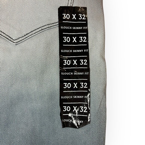 Gray Ombre Skinny Jeans Stretch Slim Fit Denim Womens Plus 32 NWT - Picture 4 of 7